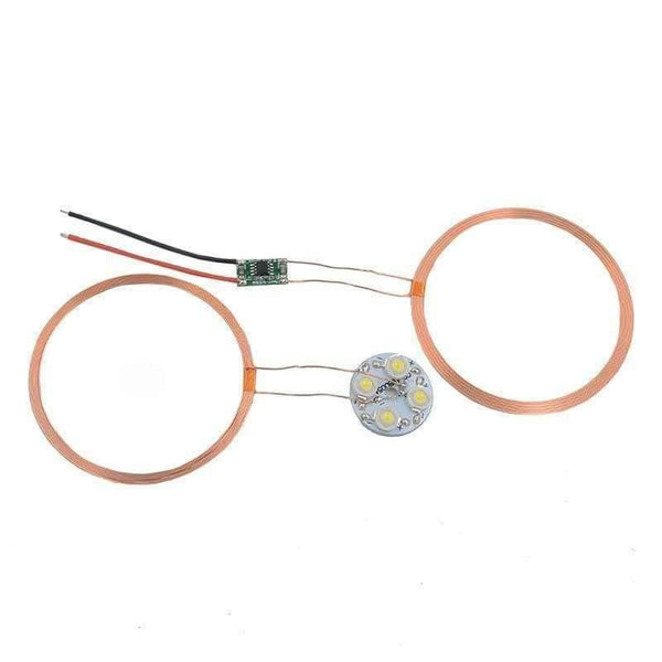 Planet Gates 120mm Long-distance Wireless Charge Module DC 12V DIY Wireless Power Charging Supply Module w/LED Lamp for Lighting Electronic