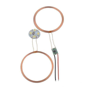 Planet Gates 120mm Long-distance Wireless Charge Module DC 12V DIY Wireless Power Charging Supply Module w/LED Lamp for Lighting Electronic