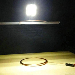 Planet Gates 120mm Long-distance Wireless Charge Module DC 12V DIY Wireless Power Charging Supply Module w/LED Lamp for Lighting Electronic