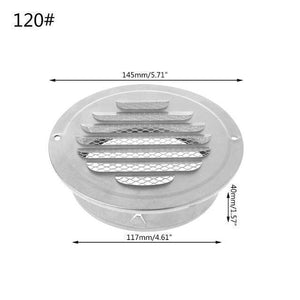 Planet Gates 120mm Stainless Steel Exterior Wall Air Vent Grille Round Ducting Ventilation Grilles 70mm,80mm,100mm,120mm,150mm,160mm,180mm,200mm