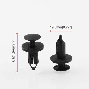 Planet Gates 120pcs 8mm Hole Auto Clips Car Bumper Door Trim Panel Plastic Rivets Front Dumper Fender Fastener Push Pin Clips OT280