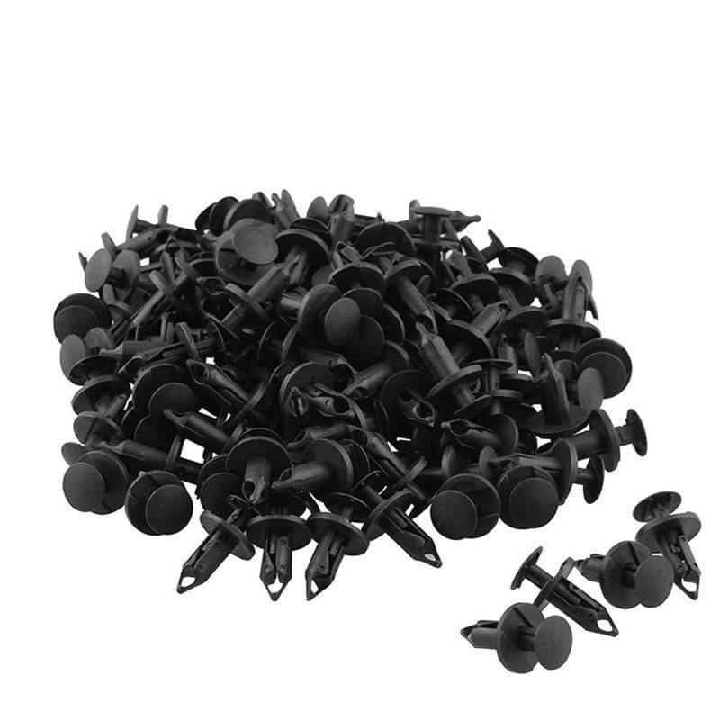 Planet Gates 120pcs 8mm Hole Auto Clips Car Bumper Door Trim Panel Plastic Rivets Front Dumper Fender Fastener Push Pin Clips OT280