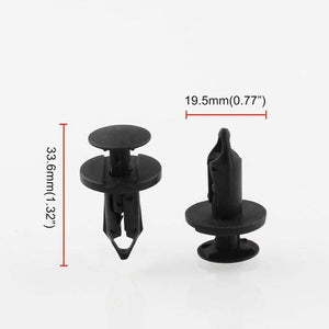 Planet Gates 120pcs 8mm Hole Auto Clips Car Bumper Door Trim Panel Plastic Rivets Front Dumper Fender Fastener Push Pin Clips OT280