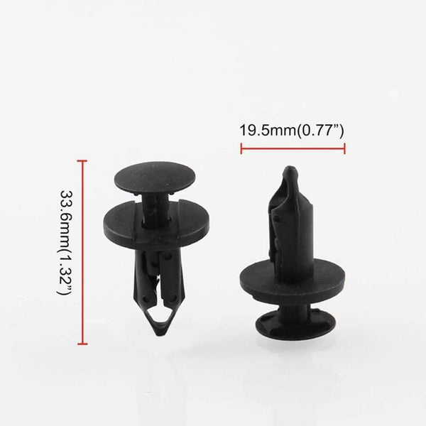 Planet Gates 120pcs 8mm Hole Auto Clips Car Bumper Door Trim Panel Plastic Rivets Front Dumper Fender Fastener Push Pin Clips OT280