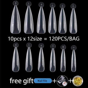 Planet Gates 120PCS A  BAG 120/60PCS Nail Forms Art Tools For UV Gel Quick Building Extension Forms Top Molds Dual Forms Upper Forms For Nails Mold