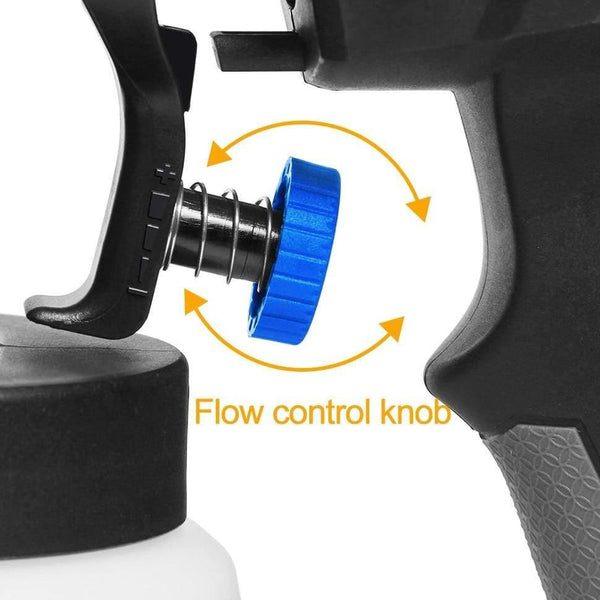 120V/230V Electric Spray Gun 600W HVLP Home Paint Sprayer Flow Control 4 Nozzle 1000ml Capacity Easy Spraying