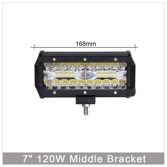 Planet Gates 60W Combo Beam x1 60W 120W 180W 4x4 Offroad Led Light Bar For Cars Combo Beams Off road SUV ATV Tractor Boat Trucks Excavator 12V 24V Work Lights