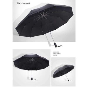 Planet Gates 125cm Automatic Umbrella Men Rain Women 3Folding Windproof Large Paraguas Male Woman Big Umbrella Outdoor Parapluie