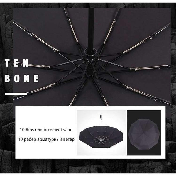 Planet Gates 125cm Automatic Umbrella Men Rain Women 3Folding Windproof Large Paraguas Male Woman Big Umbrella Outdoor Parapluie