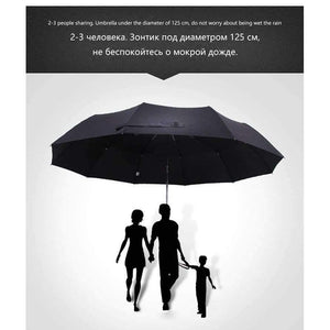 Planet Gates 125CM Windproof Automatic Umbrella For Men Brand Large Folding Umbrella Rain Woman Double Golf Business Automatic Car Umbrellas