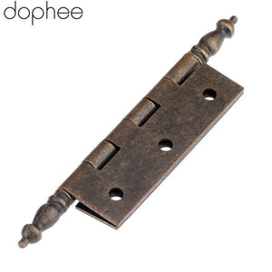 127*76mm Antique Bronze Crown Head Hinge 6 Holes Jewelry Gift Box Decorative Hinge For Cabinet Furniture Accessories