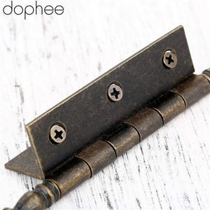 127*76mm Antique Bronze Crown Head Hinge 6 Holes Jewelry Gift Box Decorative Hinge For Cabinet Furniture Accessories