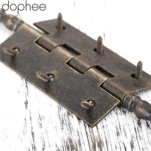 127*76mm Antique Bronze Crown Head Hinge 6 Holes Jewelry Gift Box Decorative Hinge For Cabinet Furniture Accessories