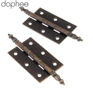 127*76mm Antique Bronze Crown Head Hinge 6 Holes Jewelry Gift Box Decorative Hinge For Cabinet Furniture Accessories