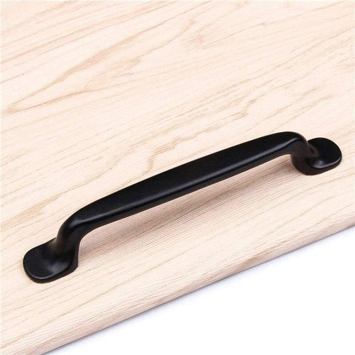 Durable Aluminum Alloy Black Door Handle For Furniture Drawer Kitchen Cupboard Cabinet Drawer Pull Knobs Single Hole/96/128mm