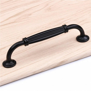 Black Durable Aluminum Alloy 96/128mm Single Hole Door Handle for Furniture Drawer Kitchen Cupboard Cabinet Drawer Pull Knobs