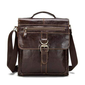 Planet Gates 1292redcoffee / China Messenger Bag Men Leather Shoulder Bag Male Genuine Leather Crossbody Bags for Men top-handle Men's Bags Hasp male handbags