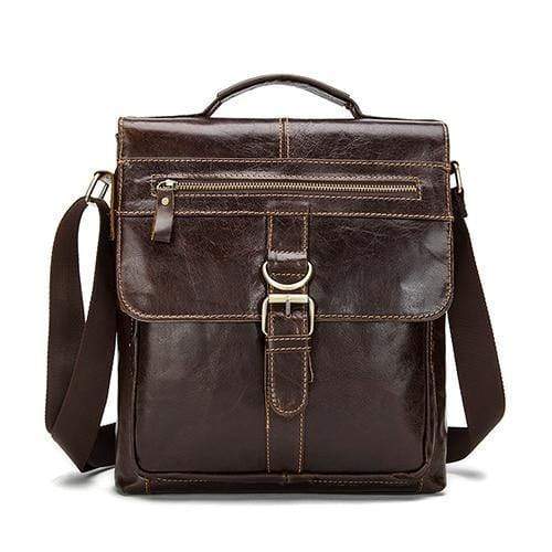 Planet Gates 1292redcoffee / China Messenger Bag Men Leather Shoulder Bag Male Genuine Leather Crossbody Bags for Men top-handle Men's Bags Hasp male handbags