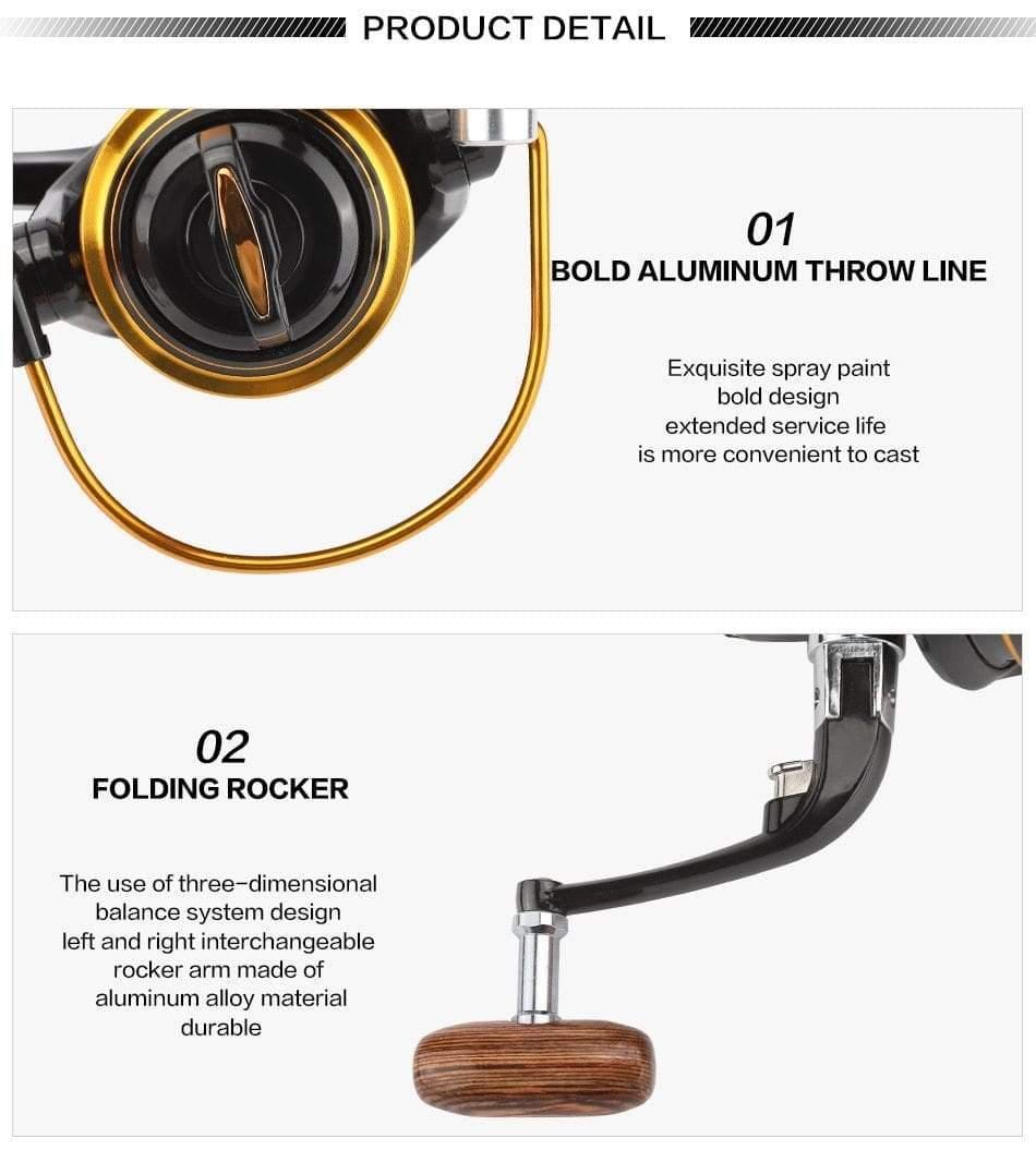 Planet Gates 12BB Spinning Fishing Reel Fishing Wheel for Saltwater Metal Spool Fishing Reels carpa molinete de pesca fishing tackle