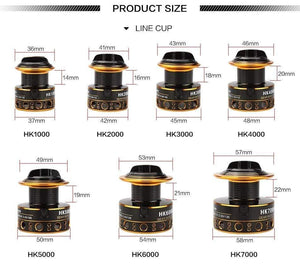 Planet Gates 12BB Spinning Fishing Reel Fishing Wheel for Saltwater Metal Spool Fishing Reels carpa molinete de pesca fishing tackle