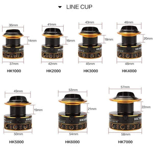 Planet Gates 12BB Spinning Fishing Reel Fishing Wheel for Saltwater Metal Spool Fishing Reels carpa molinete de pesca fishing tackle