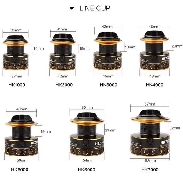 Planet Gates 12BB Spinning Fishing Reel Fishing Wheel for Saltwater Metal Spool Fishing Reels carpa molinete de pesca fishing tackle