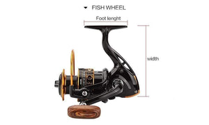 Planet Gates 12BB Spinning Fishing Reel Fishing Wheel for Saltwater Metal Spool Fishing Reels carpa molinete de pesca fishing tackle