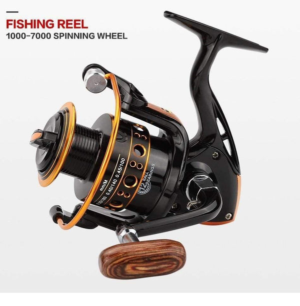 Planet Gates 12BB Spinning Fishing Reel Fishing Wheel for Saltwater Metal Spool Fishing Reels carpa molinete de pesca fishing tackle