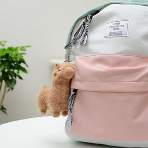 Planet Gates 12cm / Brown Cute mini alpaca smiling alpaca soft cotton animal plush stuffed doll toy keychain cartoon bag pendant kids girl birthday gift