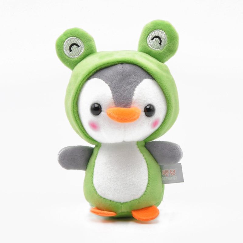 Planet Gates 12CM Cute Penguin Stuffed Plush Animal Pendant Keychain Doll Stroller Toys For Children Kids Small Mini Plush Toys Baby Gifts