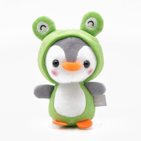 Planet Gates 12CM Cute Penguin Stuffed Plush Animal Pendant Keychain Doll Stroller Toys For Children Kids Small Mini Plush Toys Baby Gifts