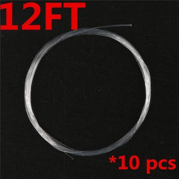 Planet Gates 12ft / 0.1 / Tippet 10 Pieces Tapered Leader  Fly Fishing Line 9ft / 12ft / 15ft 0X-7X Nylon Fly Fishing Leader Clear