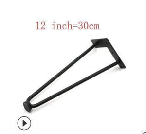 4Pcs 4-28inch Metal Hairpin Table Desk Leg Solid Iron Wire Support Leg For Sofa Cabinet Chairs DIY Handcrafts Furniture Hardware