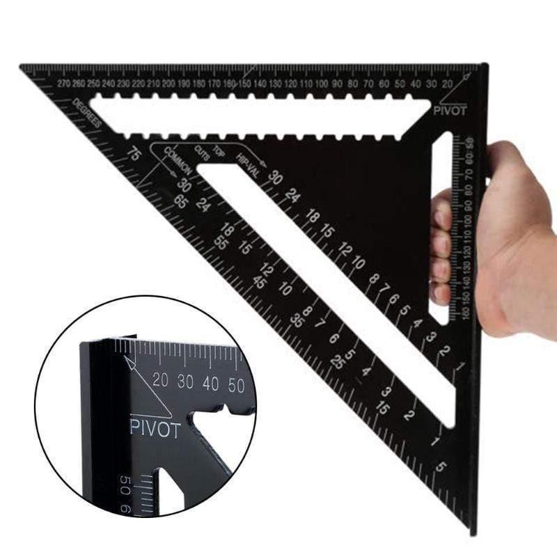 12inch Triangle Ruler Carpenter's Squad Svenson Metric Square Carpenter Tools Woodworking Square Layout Gauge Measurement Tool