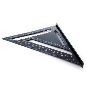 12inch Triangle Ruler Carpenter's Squad Svenson Metric Square Carpenter Tools Woodworking Square Layout Gauge Measurement Tool