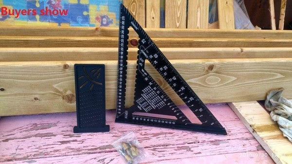 12inch Triangle Ruler Carpenter's Squad Svenson Metric Square Carpenter Tools Woodworking Square Layout Gauge Measurement Tool