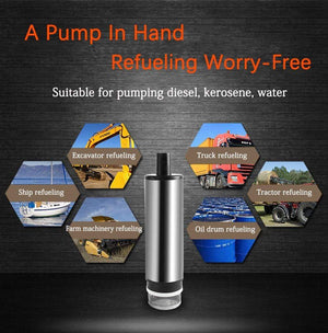 Planet Gates 12l/min 38/51MM Dc Electric Submersible Pump For Pumping Diesel Oil Water , Fuel Transfer Pump ,oil Suction Pump , 12 24 V Volt