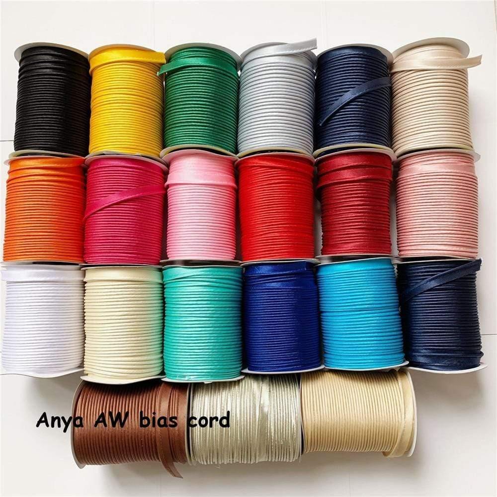 Planet Gates 12mm 36Colors Satin Bias Cord Piping Cord Handmade For DIY Garment Sewing And Trimming Cord High Quality And 100% Cotton Rope