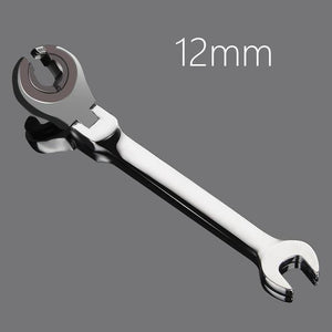 Planet Gates 12mm Activity Fixed Or Active Dual-Use Fast Plum Opening Ratchet Spanners Pipe Wrench 72 Tooth Chrome Vanadium Alloy Steel Car Repair Tools