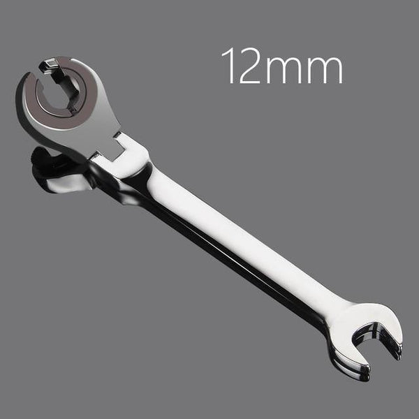 Planet Gates 12mm Activity Fixed Or Active Dual-Use Fast Plum Opening Ratchet Spanners Pipe Wrench 72 Tooth Chrome Vanadium Alloy Steel Car Repair Tools