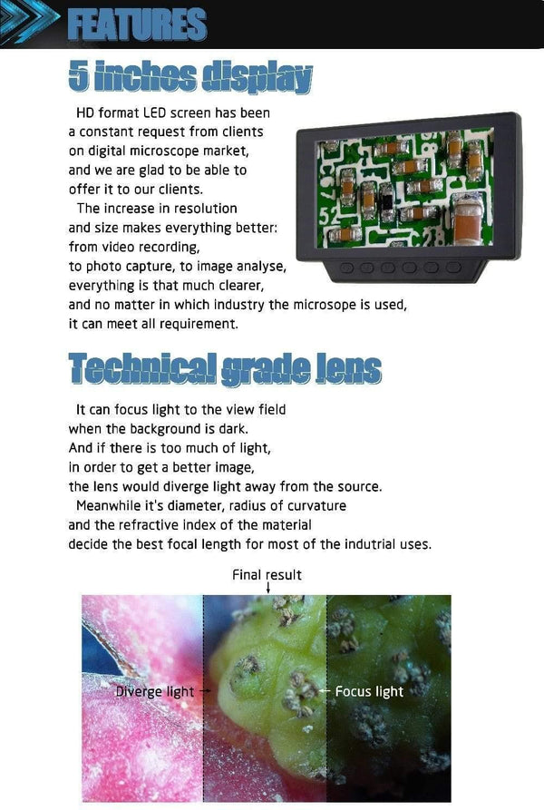 Planet Gates 12MP 1080P Digital Industry Video Microscope Camera 560X Zoom HDMI USB Microscope For Phone PCB Soldering Repair