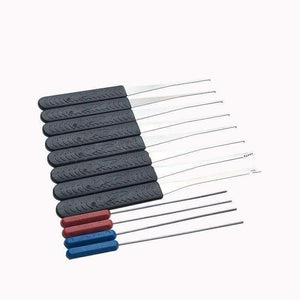 Planet Gates 12pc Black Lock Pick Set Kit Locksmith Hand Tool Broken Key Extractor Remove Removal Hook Hardware DIY Hand Tool Stainless Steel