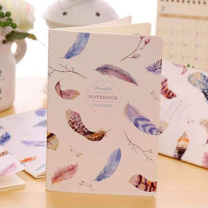 Planet Gates 12pc/lot  Colored feathers Student notebook / car line A5 diary writing pad/fashion stitching book / notebook/Office supplier