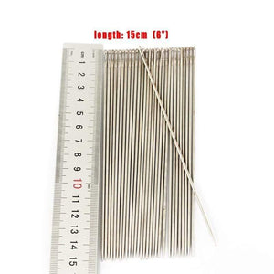 Planet Gates 12pcs 4size Hand Stitches Stainless Steel Embroidery Needle Needlework Knitting Needles Arts & Crafts Sewing Tools  4" 5" 6" 7"
