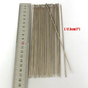 Planet Gates 12pcs 4size Hand Stitches Stainless Steel Embroidery Needle Needlework Knitting Needles Arts & Crafts Sewing Tools  4" 5" 6" 7"