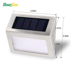 Planet Gates 12Pcs (6Pack) HoozGee Solar Lamp Outdoor Garden Step Lights Security Stairway Wall Path Light with 3 LED Beads Stair Deck Waterproof