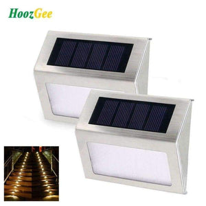 Planet Gates 12Pcs (6Pack) HoozGee Solar Lamp Outdoor Garden Step Lights Security Stairway Wall Path Light with 3 LED Beads Stair Deck Waterproof