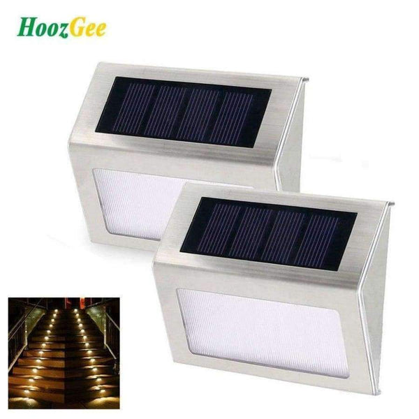 Planet Gates 12Pcs (6Pack) HoozGee Solar Lamp Outdoor Garden Step Lights Security Stairway Wall Path Light with 3 LED Beads Stair Deck Waterproof