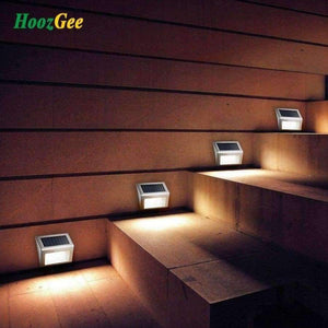 Planet Gates 12Pcs (6Pack) HoozGee Solar Lamp Outdoor Garden Step Lights Security Stairway Wall Path Light with 3 LED Beads Stair Deck Waterproof