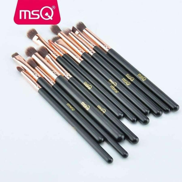 Planet Gates 12pcs+6pcs Eye Makeup Brushes Set Professional Eyeshadow Blending Make Up Brushes Soft Synthetic Hair Without Skin Hurt